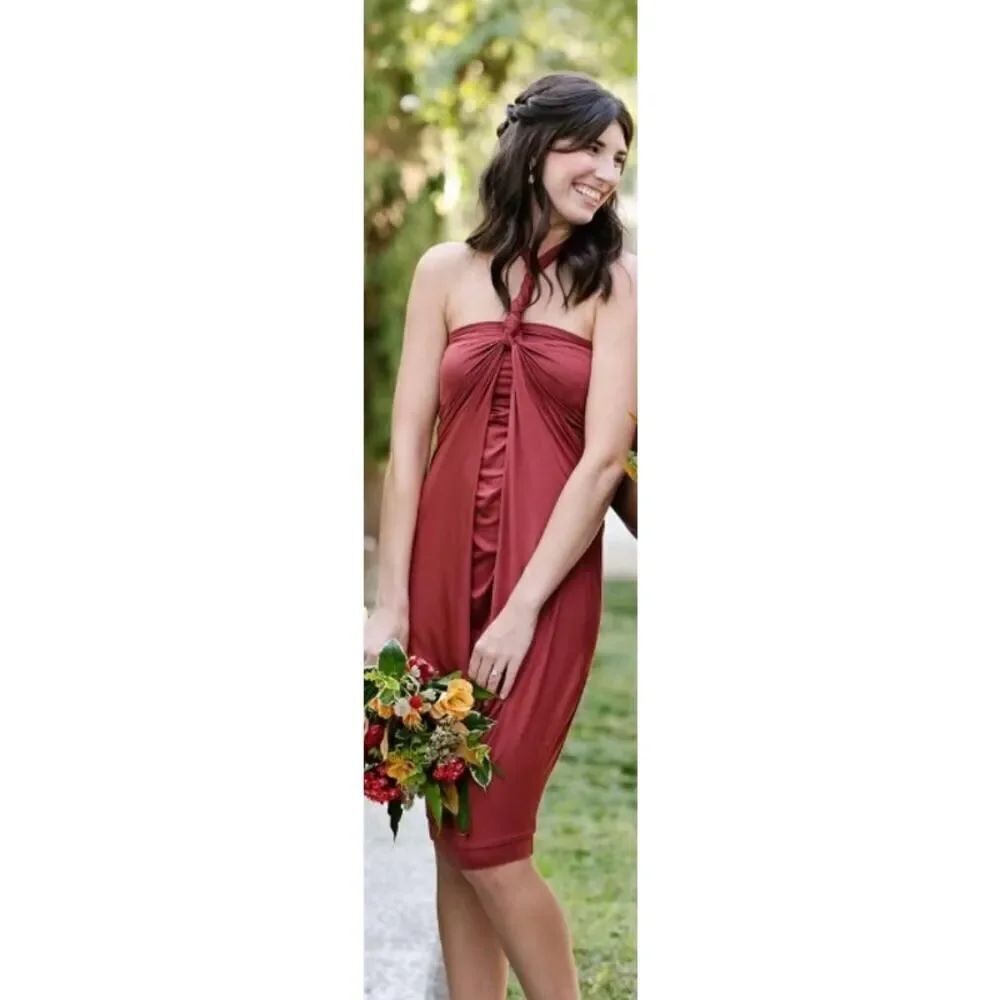 MORPH Clothing Multi-Wear Capsule Dress in Rust Sz. XS